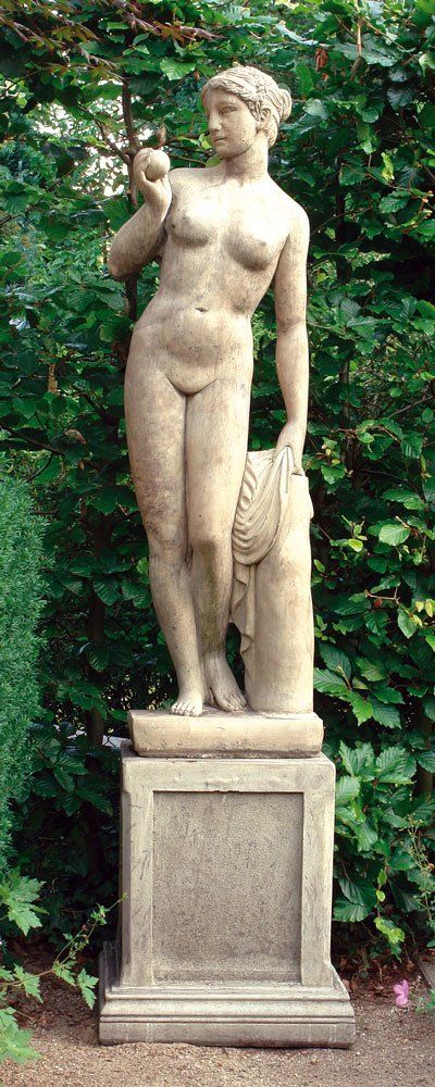 stone garden statue large plinth