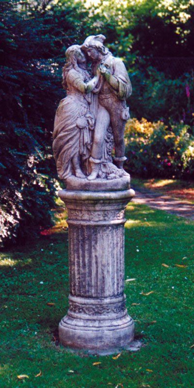 stone garden statue large doric column