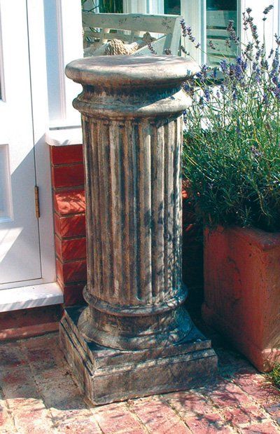 stone garden statue oxford column