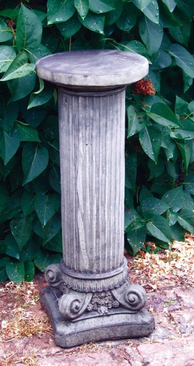 stone garden statue corinthian column