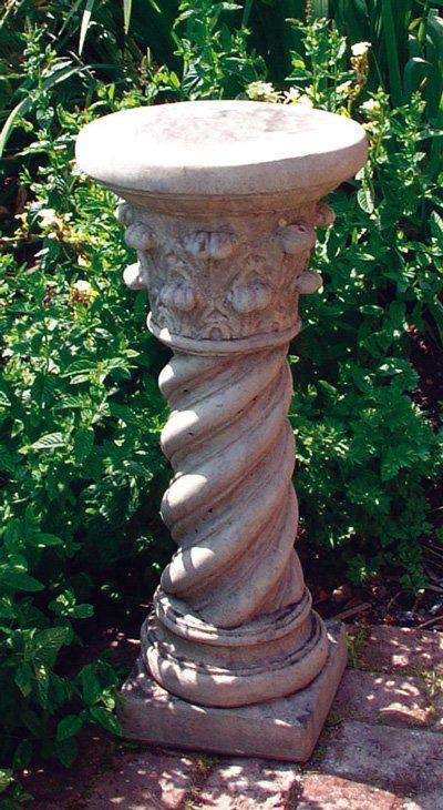 stone garden statue roman column
