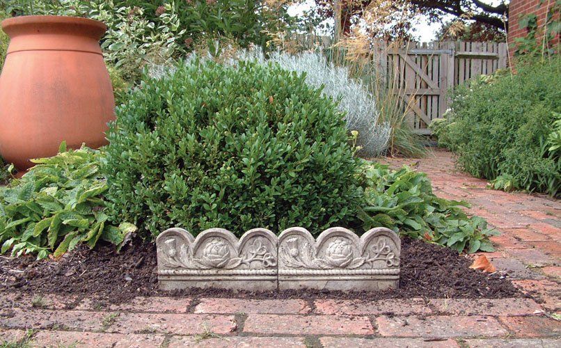 stone garden statue edwardian path edging