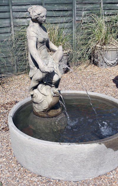 stone garden statue celeste fountain