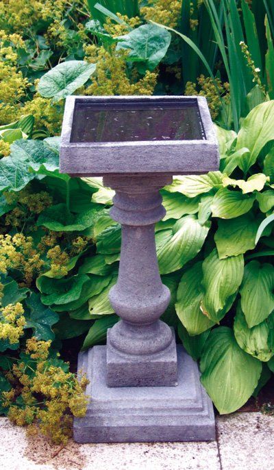 stone garden statue baluster birdbath
