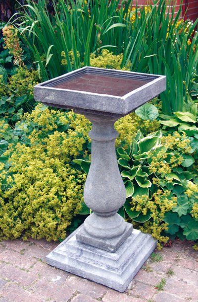 stone garden statue large baluster birdbath