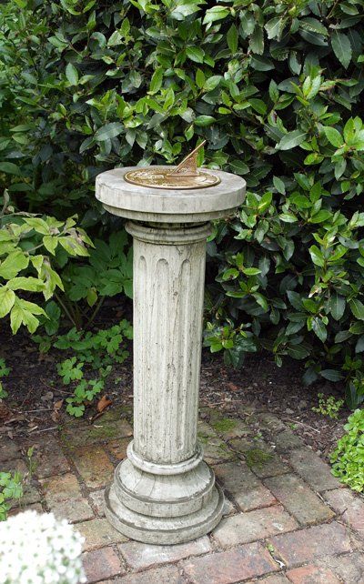stone garden statue brighton aged brass sundial