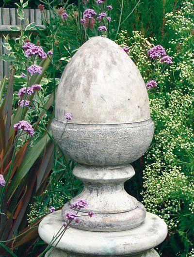 stone garden statue keymer acorn finial