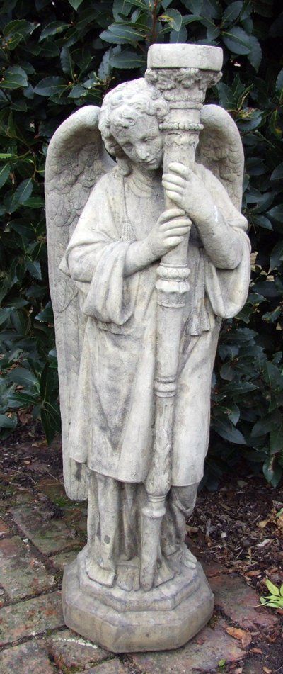 stone garden statue fallen angel