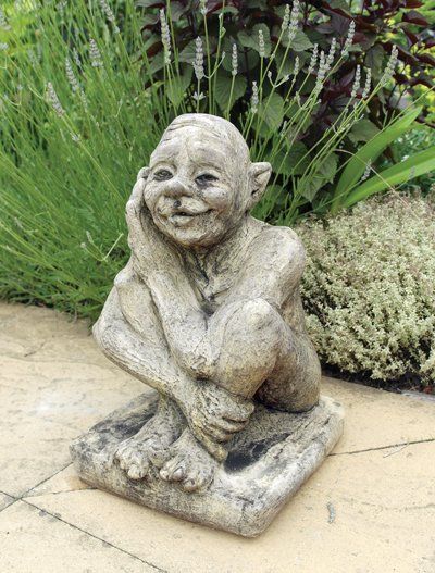 hobgoblin stone garden statue