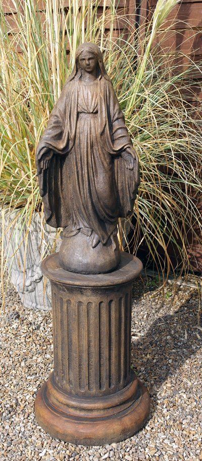stone garden statue mary