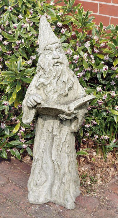 stone garden statue merlin