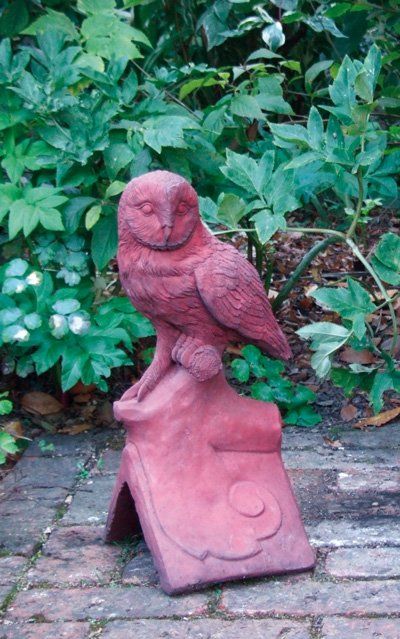 stone garden statue ridge owl creature