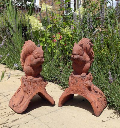 stone garden statue squirrel ridge creature