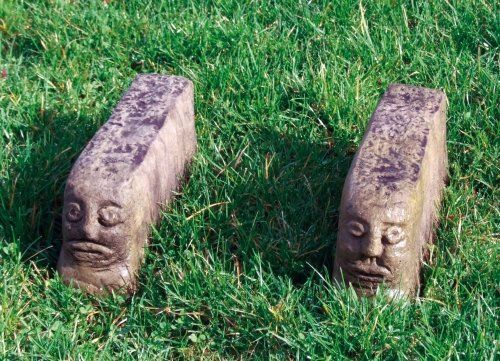 stone garden statue trough feet