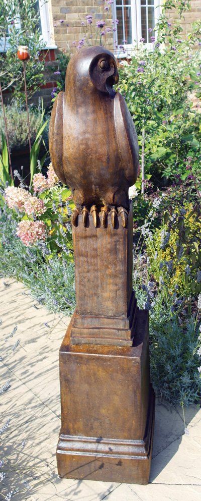stone garden statue owl art of stone