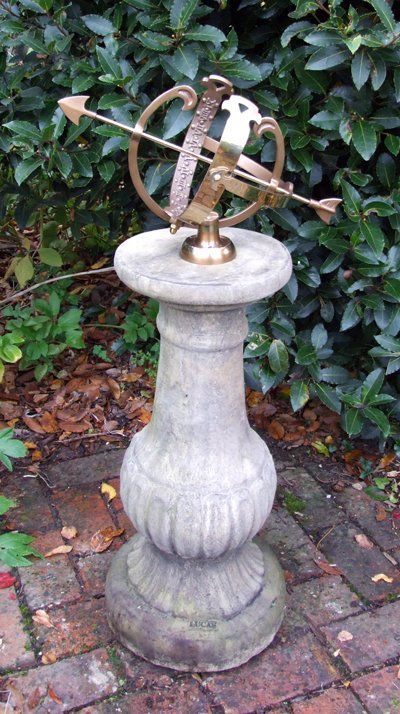 stone garden statue victorian armillary