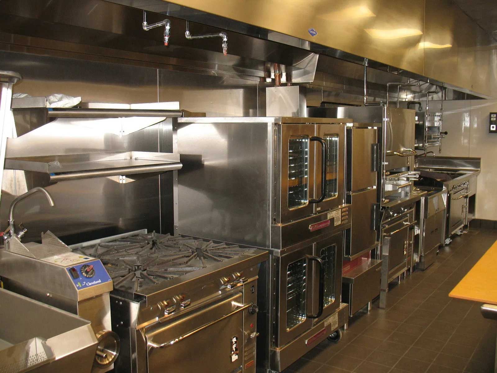 Restaurant Kitchen with Appliances — Anchorage, AK — Refrigeration & Food Equipment Inc Restaurant Kitchen with Appliances — Anchorage, AK — Refrigeration & Food Equipment Inc