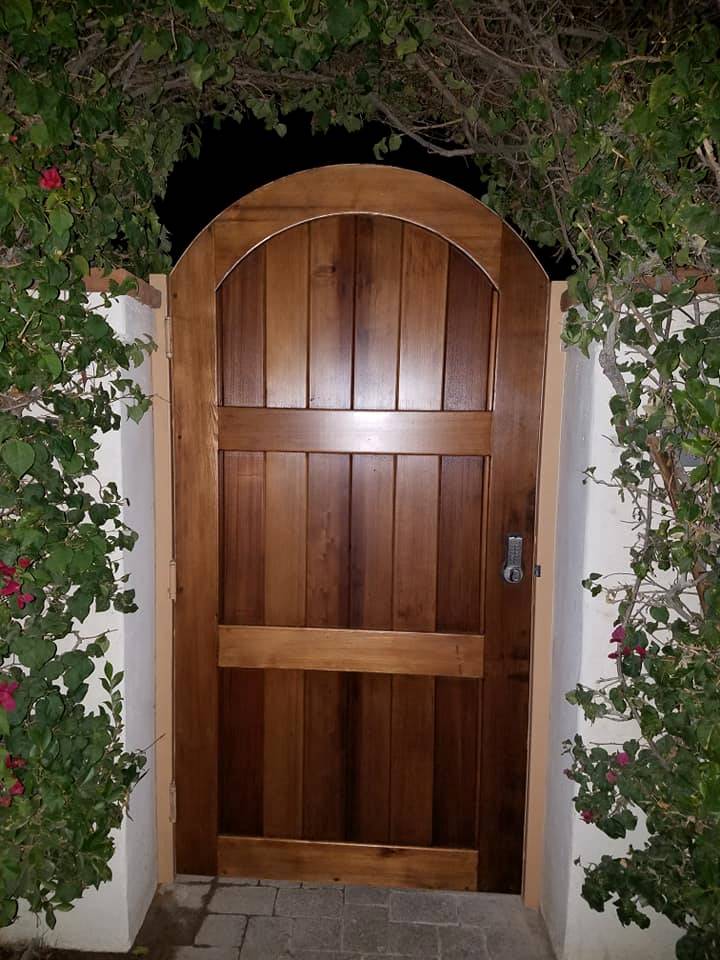 Wood gate