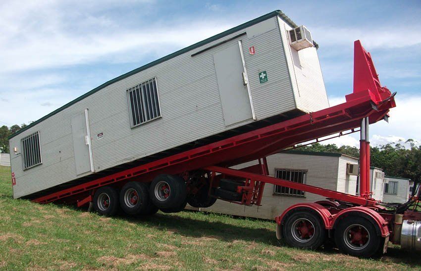 Towing a Small Container House — Areoglen, QLD — Barron River Towing