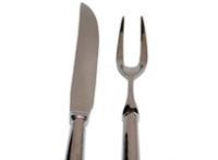 A pair of knife and a fork 