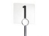 A table number with the number 1 on it.