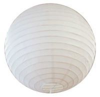 A white paper lantern is hanging from the ceiling on a white background.