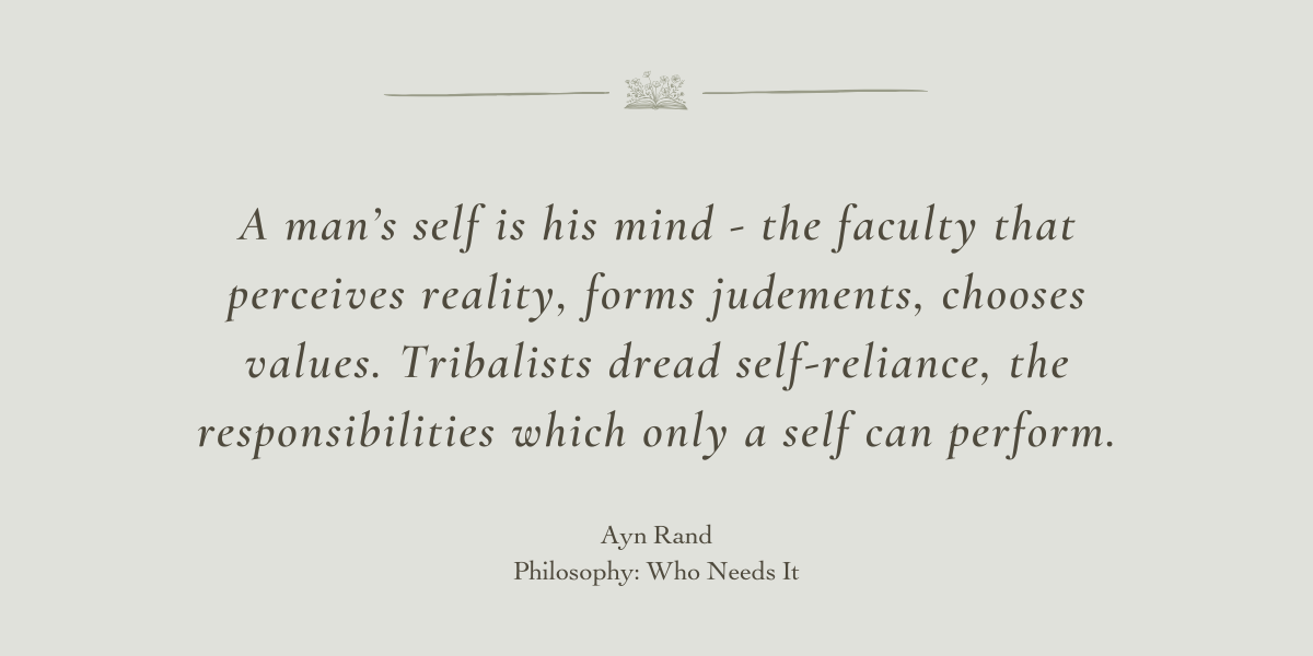 Philosophy: Who Needs It by Ayn Rand - Book Review by Sue Cartwright, Spiral Leaf