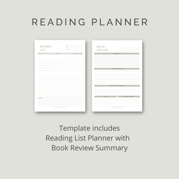 Spiral Leaf - FREE Download - Reading List and Book Review Template by Sue Cartwright