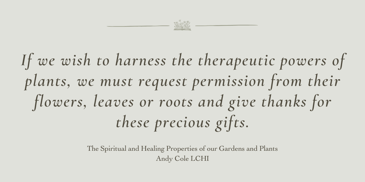 The Spiritual and Healing Properties of our Gardens and Plants by Andy Cole LCHI - Book Review by Sue Cartwright, Spiral Leaf The Spiritual and Healing Properties of our Gardens and Plants by Andy Cole LCHI - Book Review by Sue Cartwright, Spiral Leaf