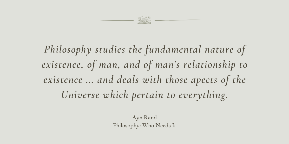 Philosophy: Who Needs It by Ayn Rand - Book Review by Sue Cartwright, Spiral Leaf