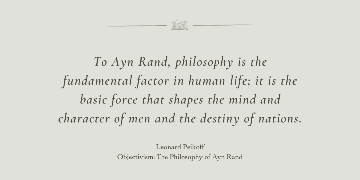 Philosophy: Who Needs It by Ayn Rand - Book Review by Sue Cartwright, Spiral Leaf