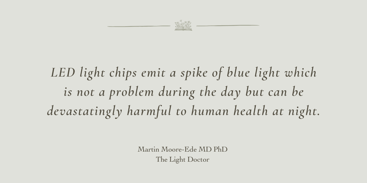 The Light Doctor by Martin Moore-Ede MD PhD - A Book Review by Sue Cartwright, Spiral Leaf