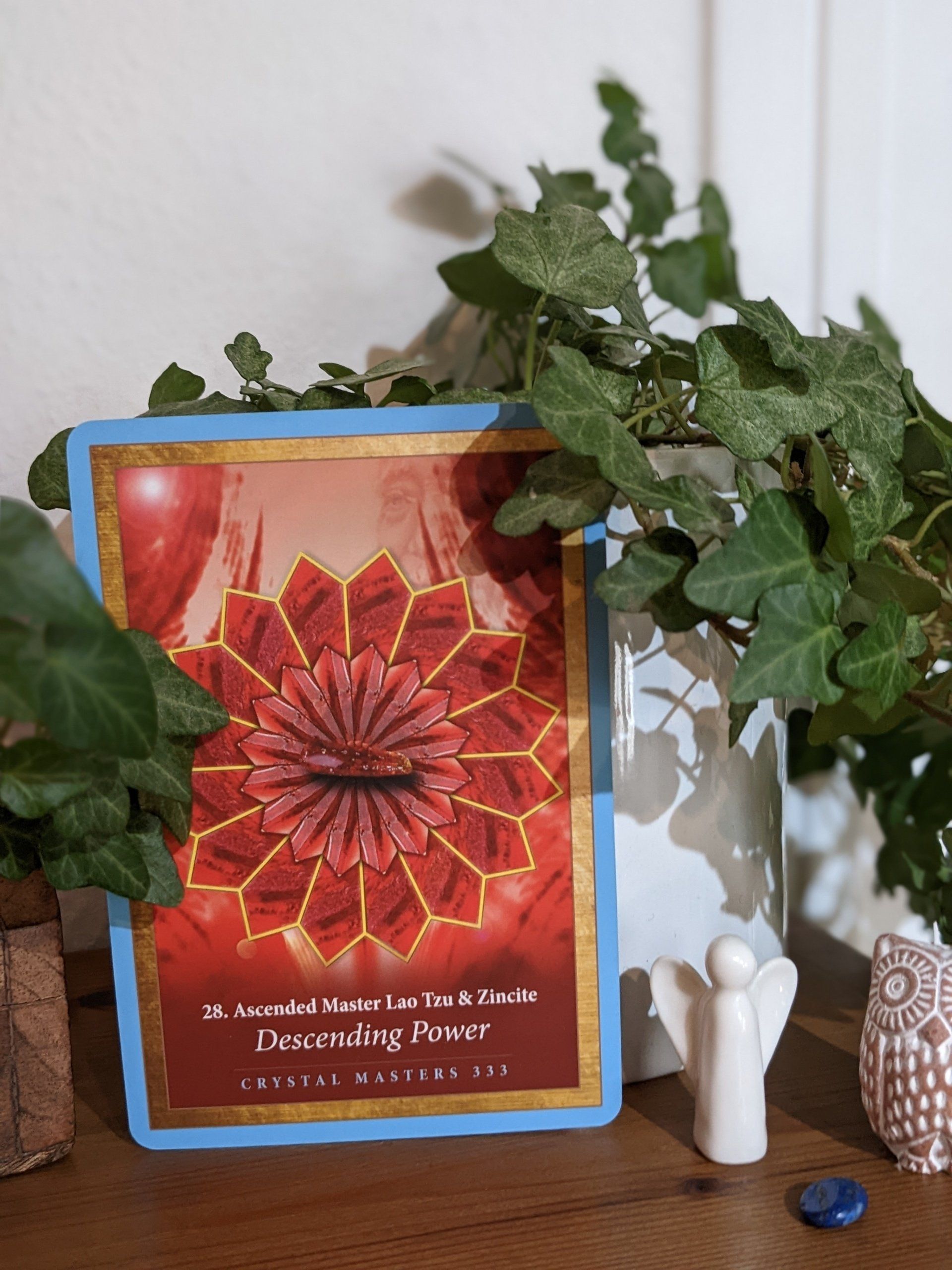 Crystal Mandala Oracle Reading (2022) by Sue Cartwright, Spiral Leaf