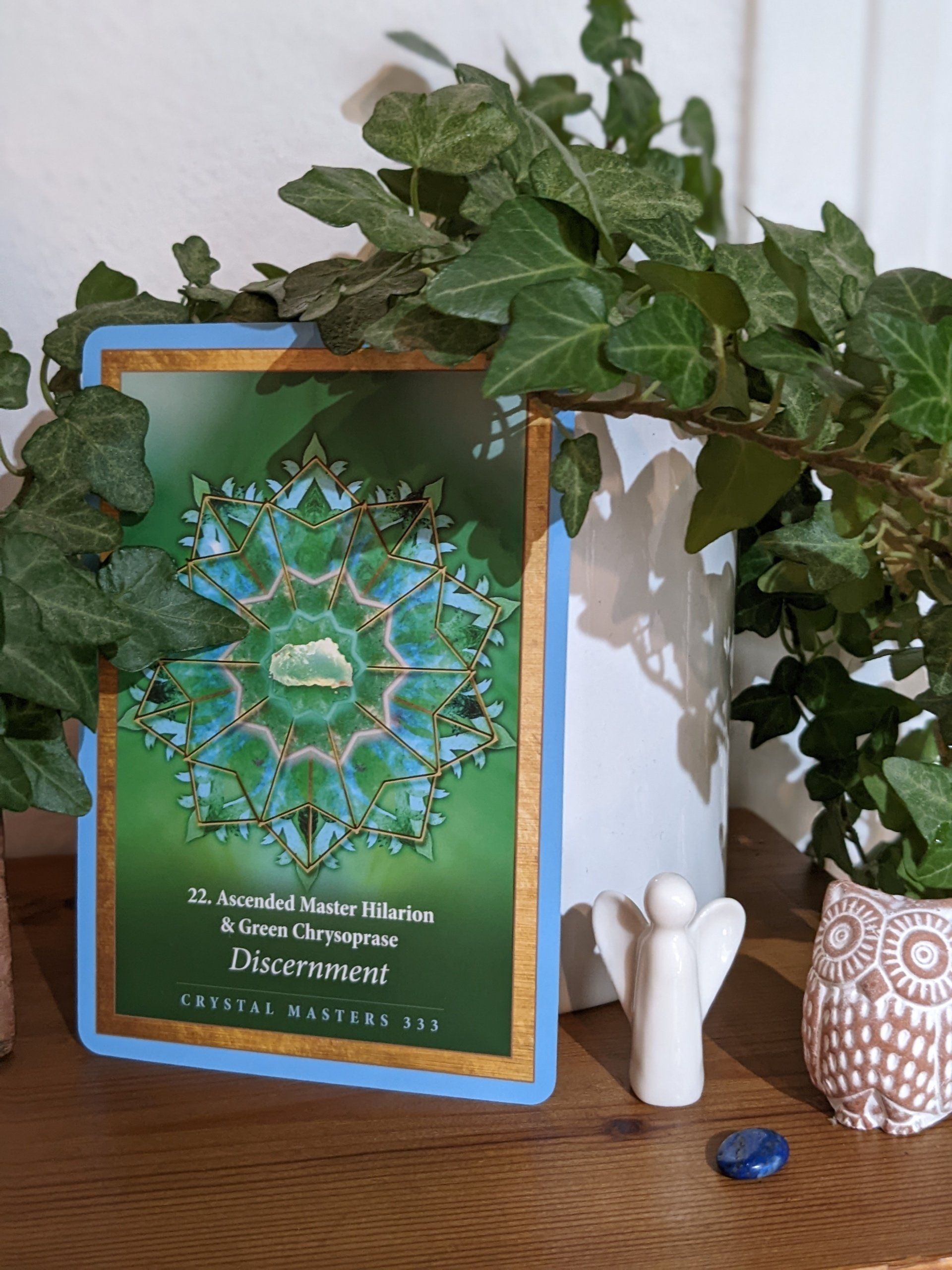 Crystal Mandala Oracle Reading (2022) by Sue Cartwright, Spiral Leaf