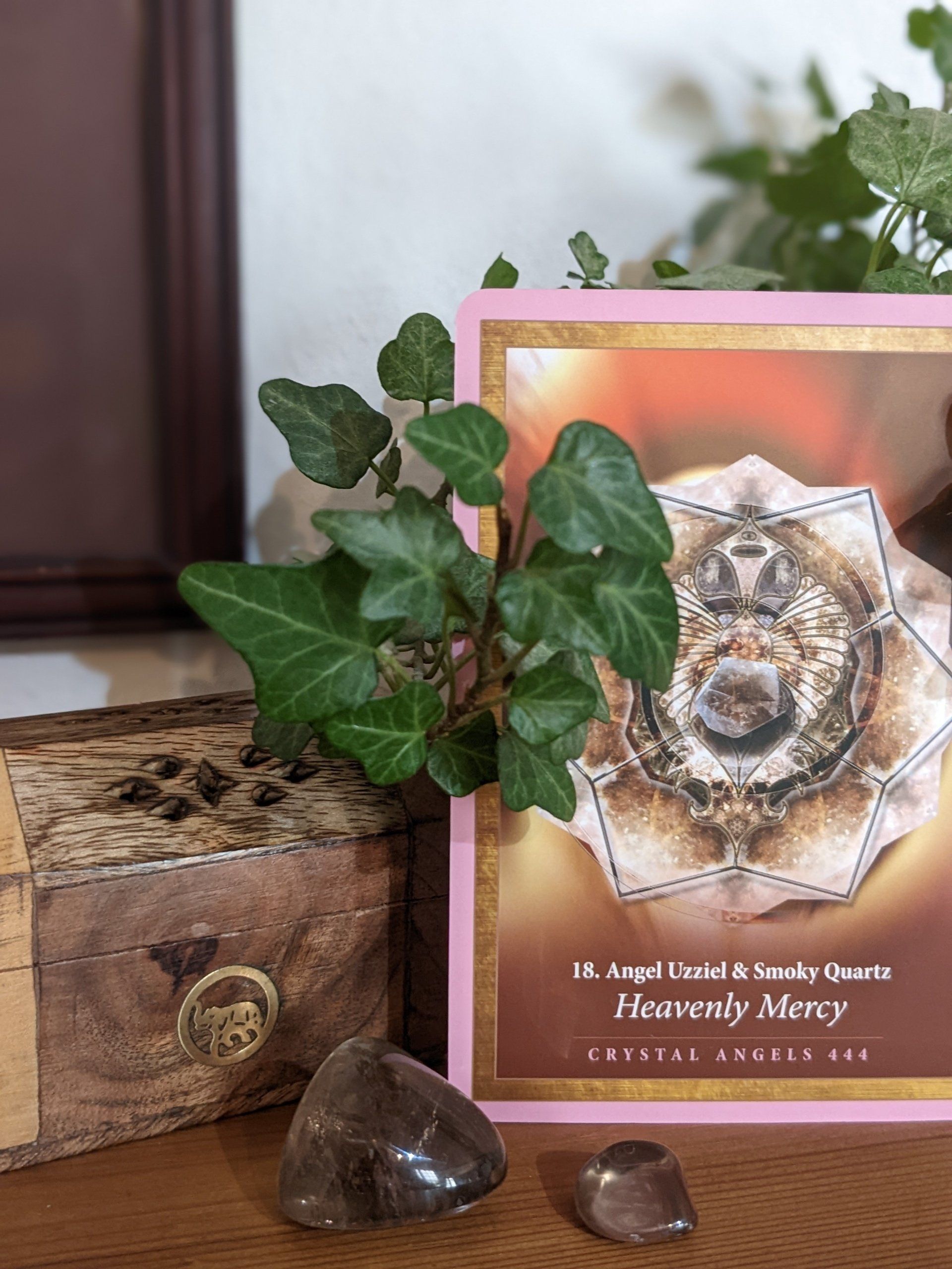 Crystal Mandala Oracle Reading (2022) by Sue Cartwright, Spiral Leaf