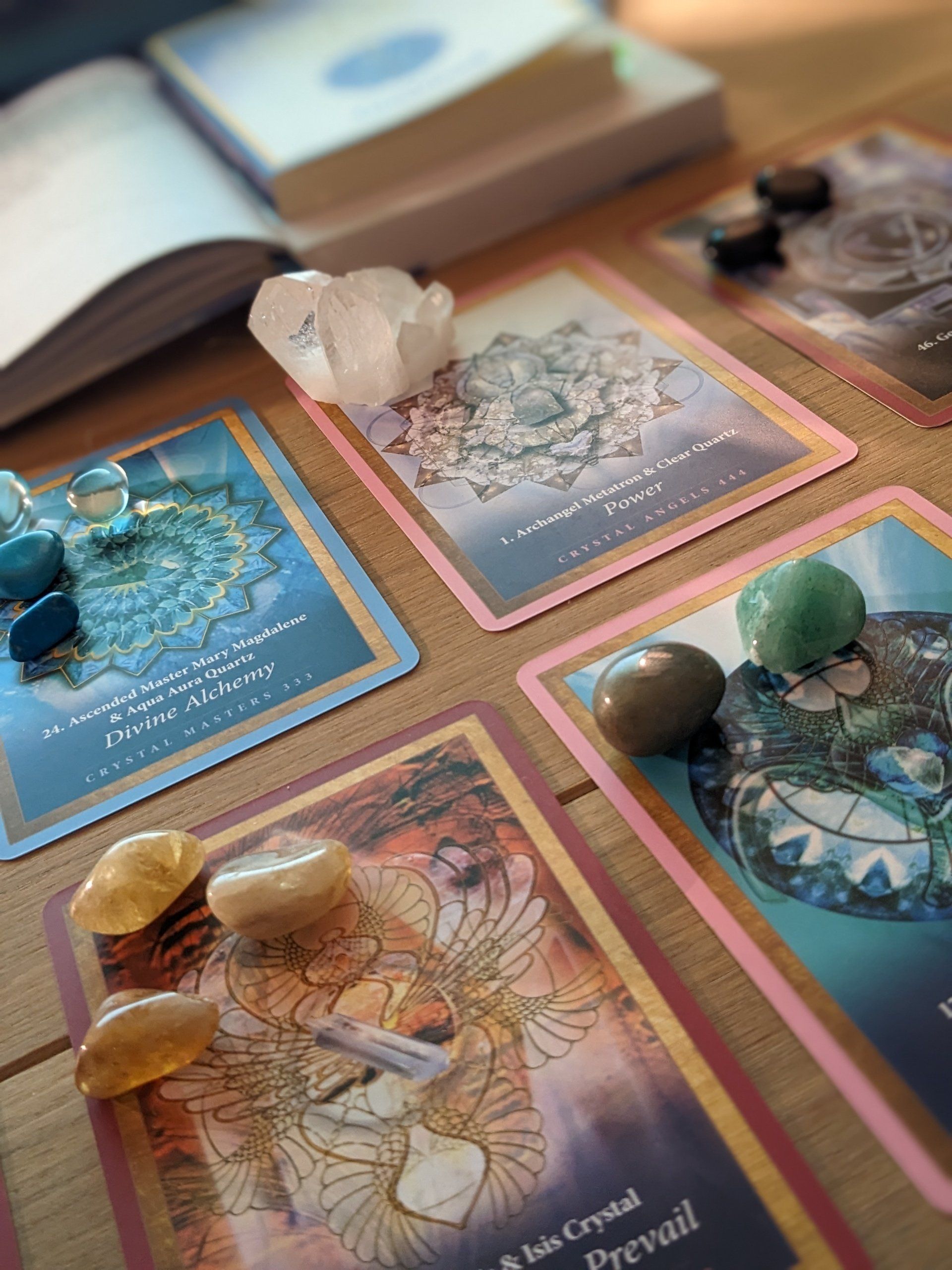 Crystal Mandala Oracle Reading by Sue Cartwright, Spiral Leaf