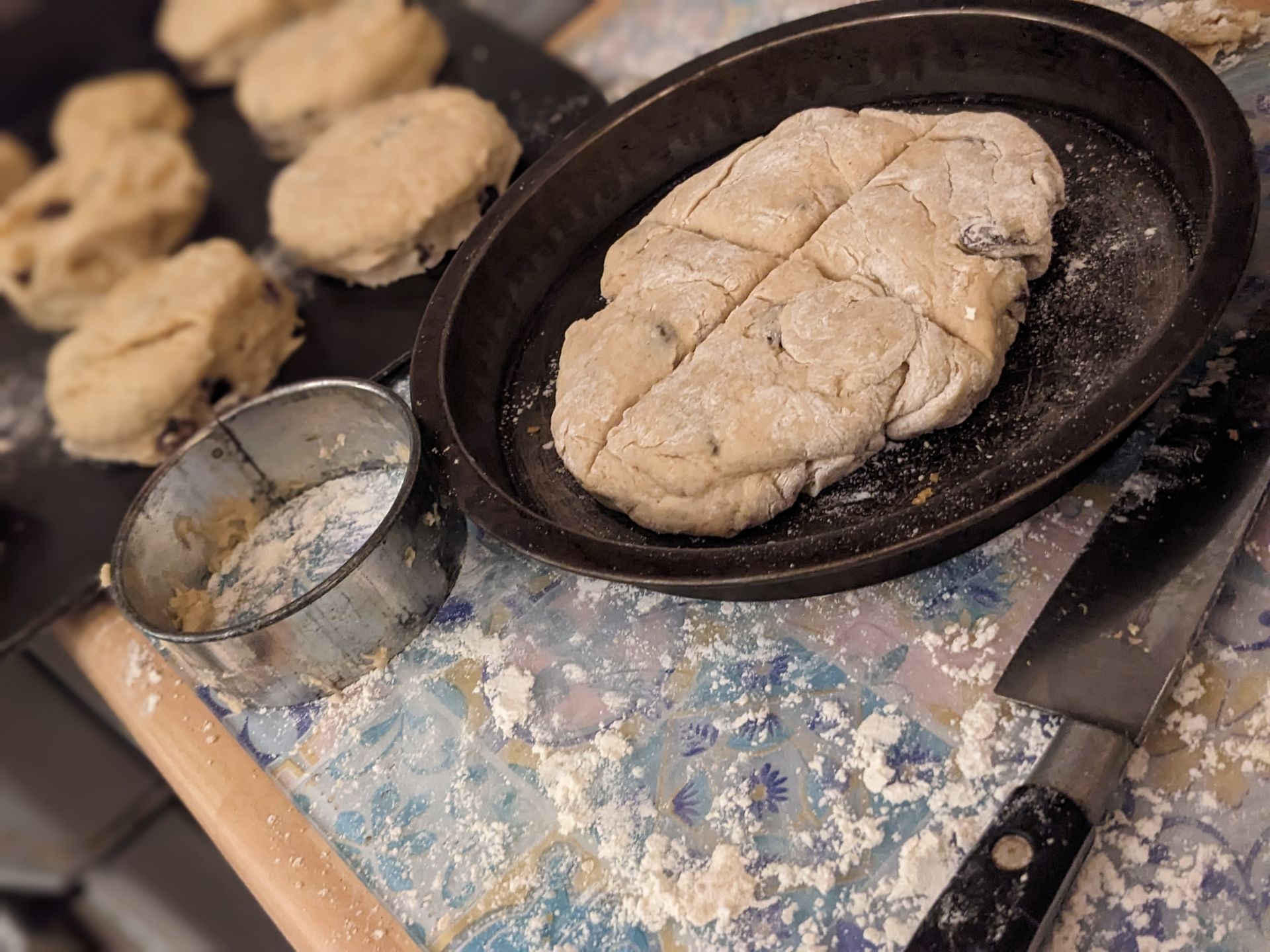 Easy Festive Sultana Scones - A Recipe by Sue Cartwright, Spiral Leaf