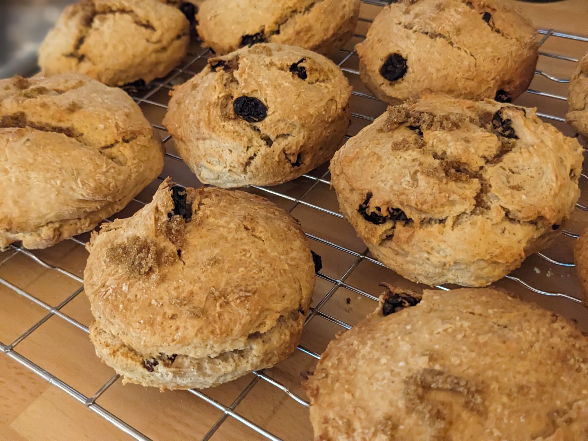 Easy Festive Sultana Scones - A Recipe by Sue Cartwright, Spiral Leaf