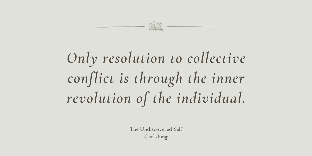 The Undiscovered Self by Carl Jung - Book Review by Sue Cartwright, Spiral Leaf The Undiscovered Self by Carl Jung - Book Review by Sue Cartwright, Spiral Leaf