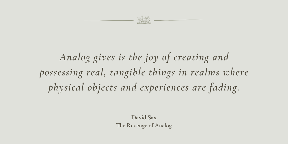 The Revenge of Analog - Book Review by Sue Cartwright, Spiral Leaf The Revenge of Analog - Book Review by Sue Cartwright, Spiral Leaf
