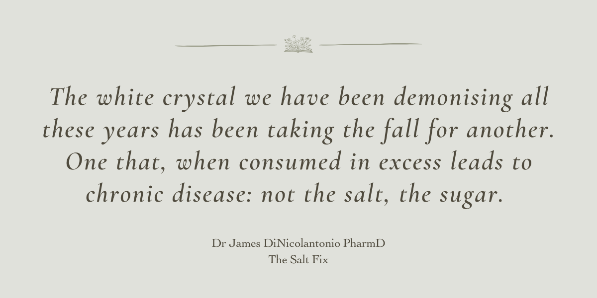 The Salt Fix by Dr James DiNicolantonio PharmD - Book Review by Sue Cartwright, Spiral Leaf