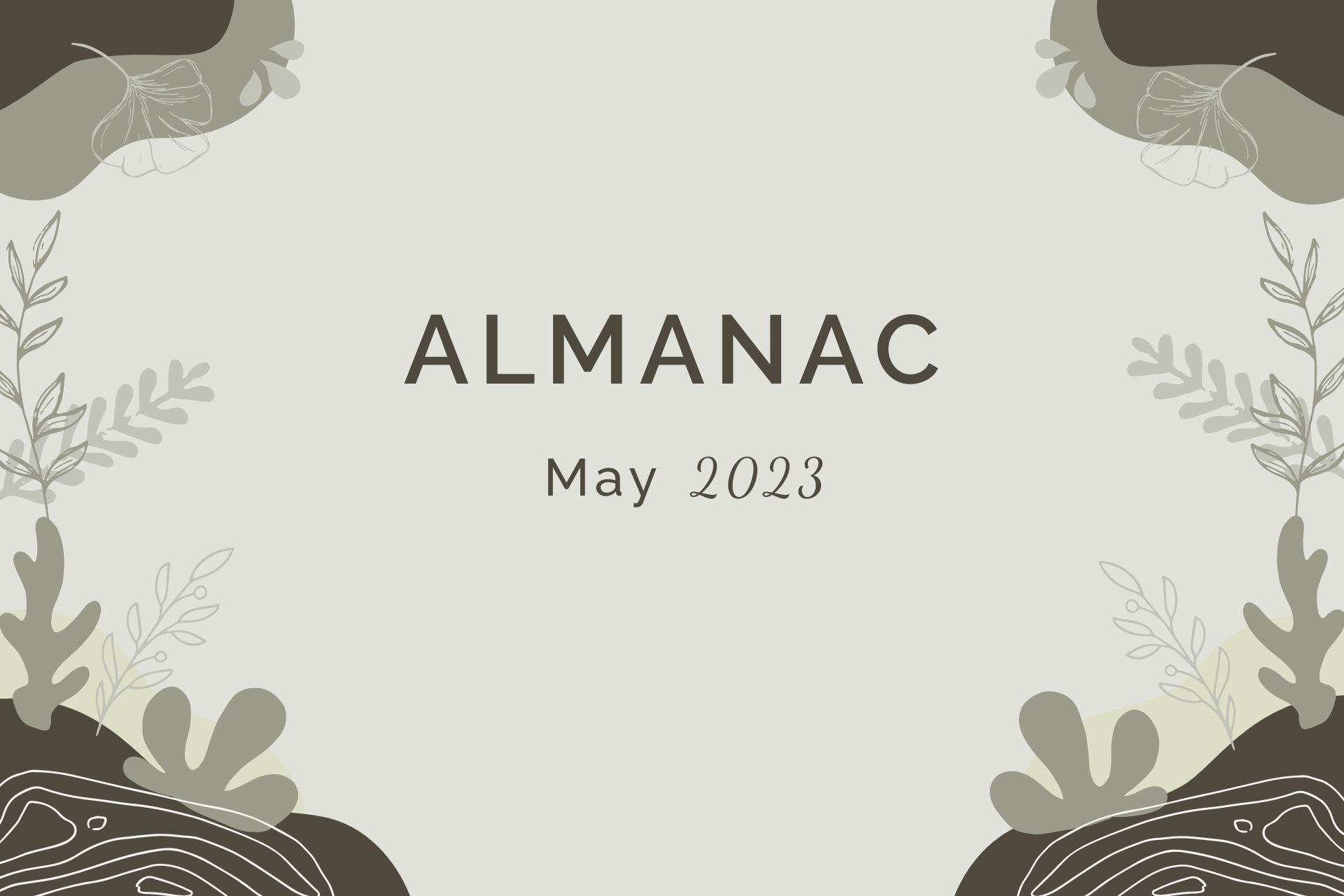 Almanac for May 2023 by Sue Cartwright, Spiral Leaf