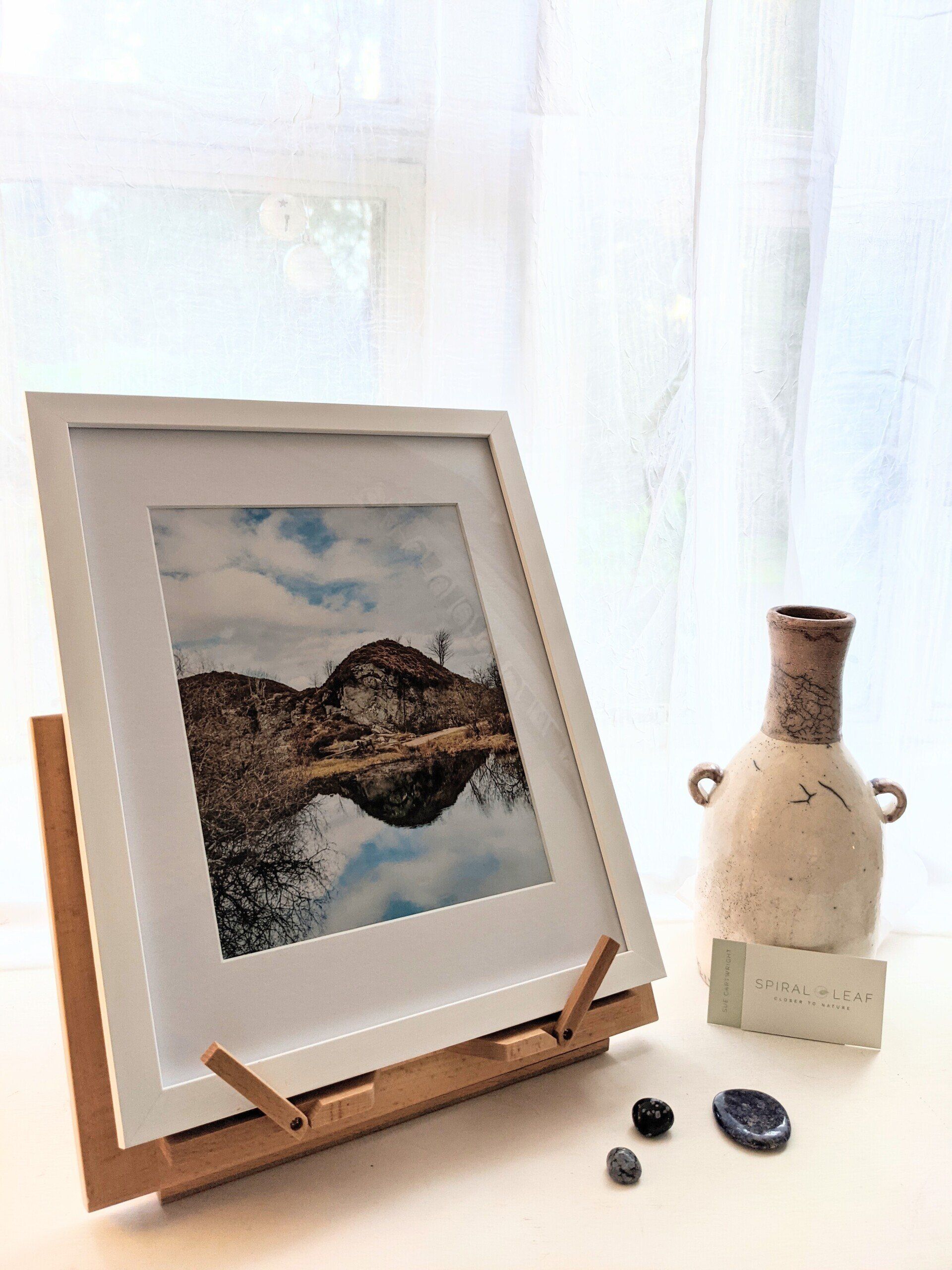 Framed Photographic Print by Sue Cartwright, Spiral Leaf