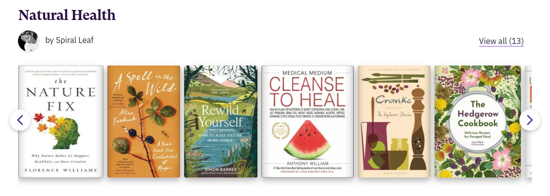 Natural Health Books - Spiral Leaf Bookshop