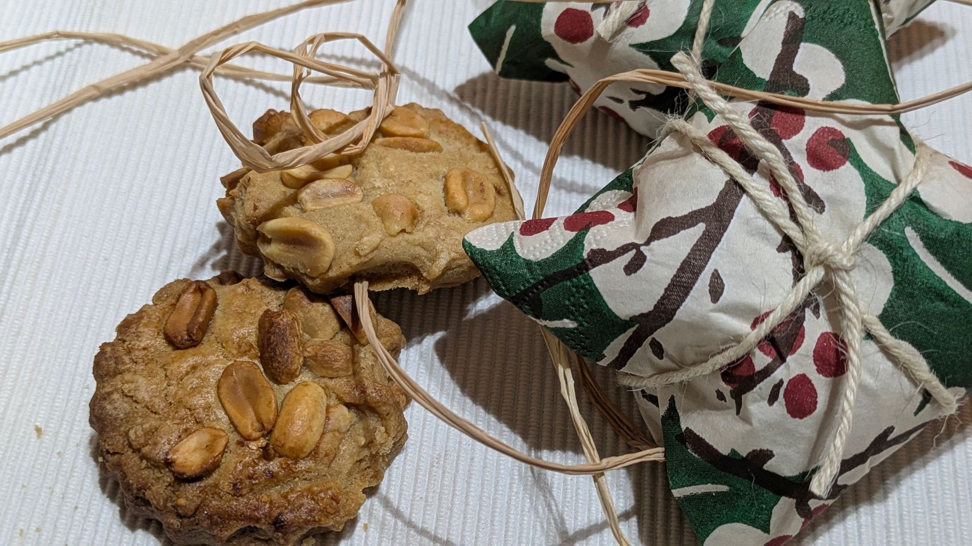 Sweet and Salty Crunchy Nut Biscuits by Sue Cartwright, Spiral Leaf