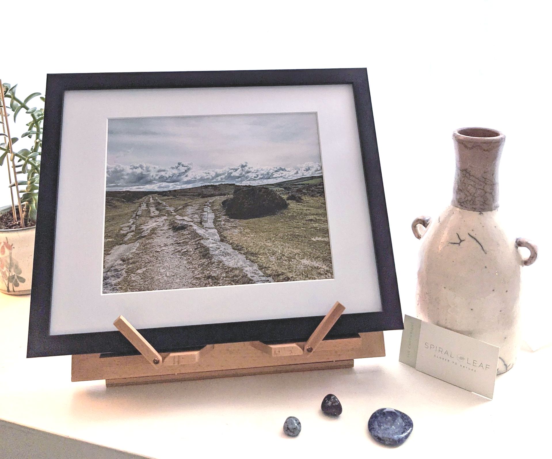 Spiral Leaf Gift Shop - Handpressed Artwork Picture by Sue Cartwright, Spiral Leaf Gift Shop - Framed Photographic Print by Sue Cartwright, Spiral Leaf
