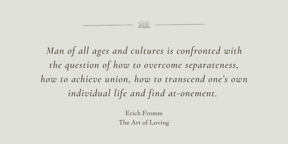 The Art of Loving by Erich Fromm - Book Review by Sue Cartwright, Spiral Leaf