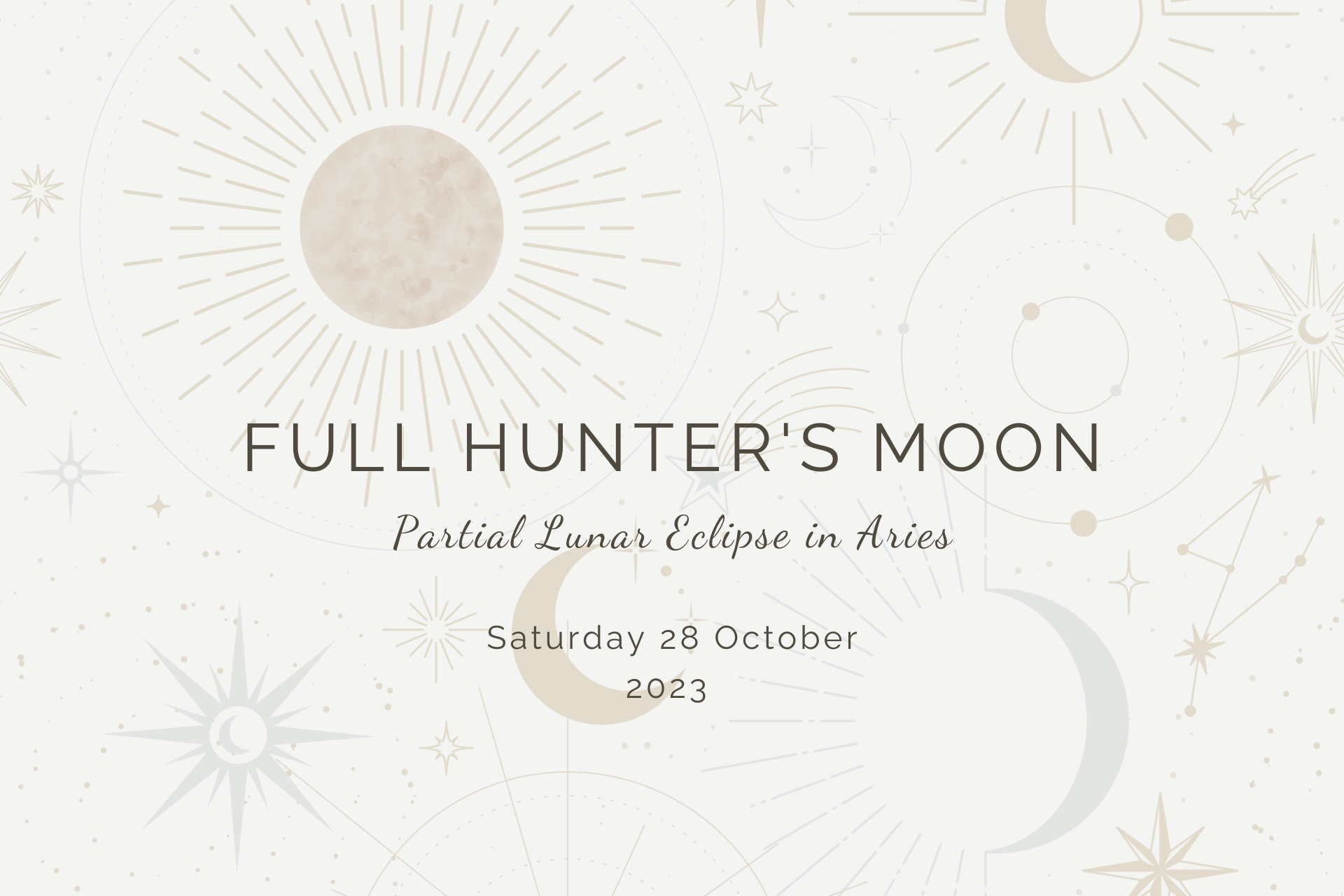 Full Hunter's Moon in Aries by Sue Cartwright, Spiral Leaf