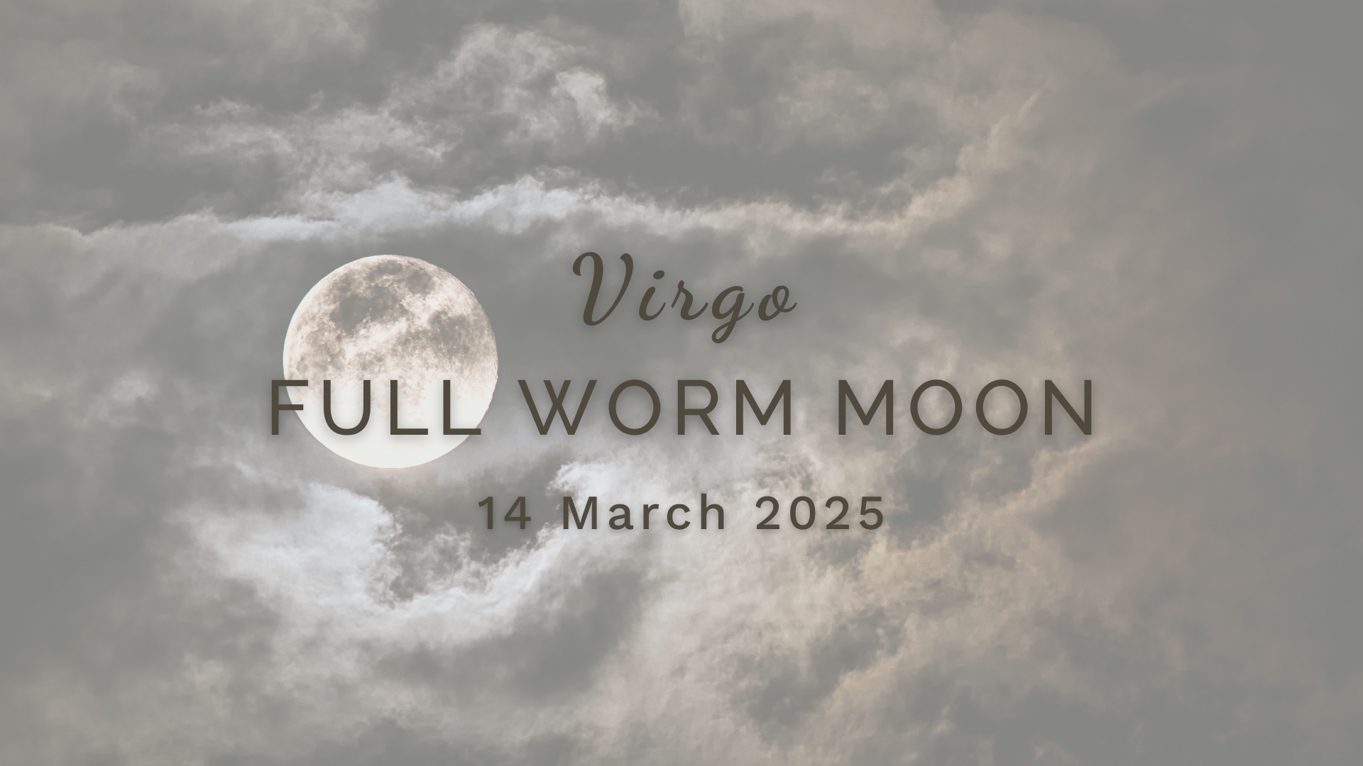 Full Worm Moon in Virgo - Friday 14 March by Sue Cartwright, Spiral Leaf