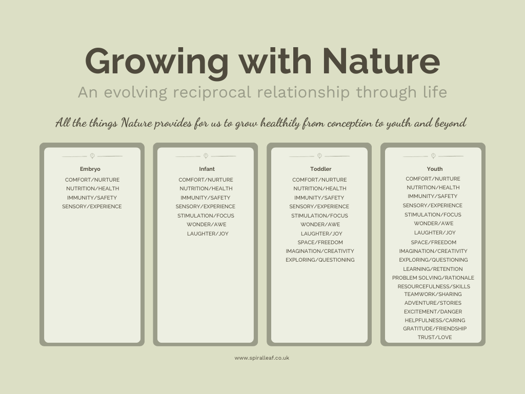 Learning to Grow with Mother Nature by Sue Cartwright, Spiral Leaf